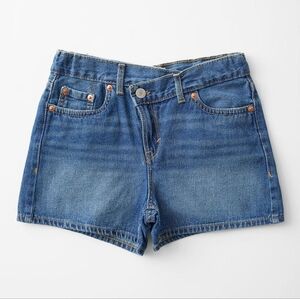 🆕Levi's Folded Mini Mom Short Evie Blue Jean Shorts Juniors Size 14 Regular